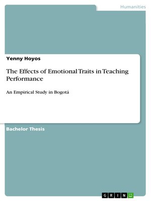 cover image of The Effects of Emotional Traits in Teaching Performance